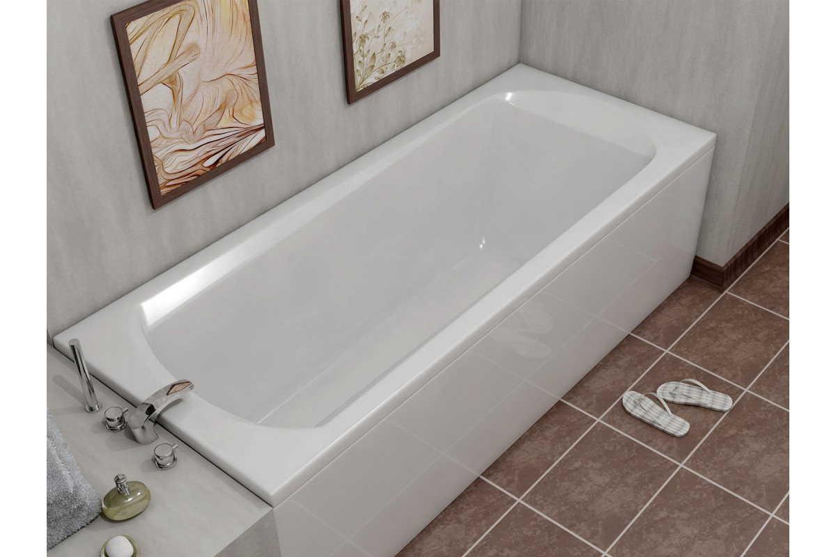 картинка Акриловая ванна Relisan Tamiza 150x70 с каркасом и слив-переливом 