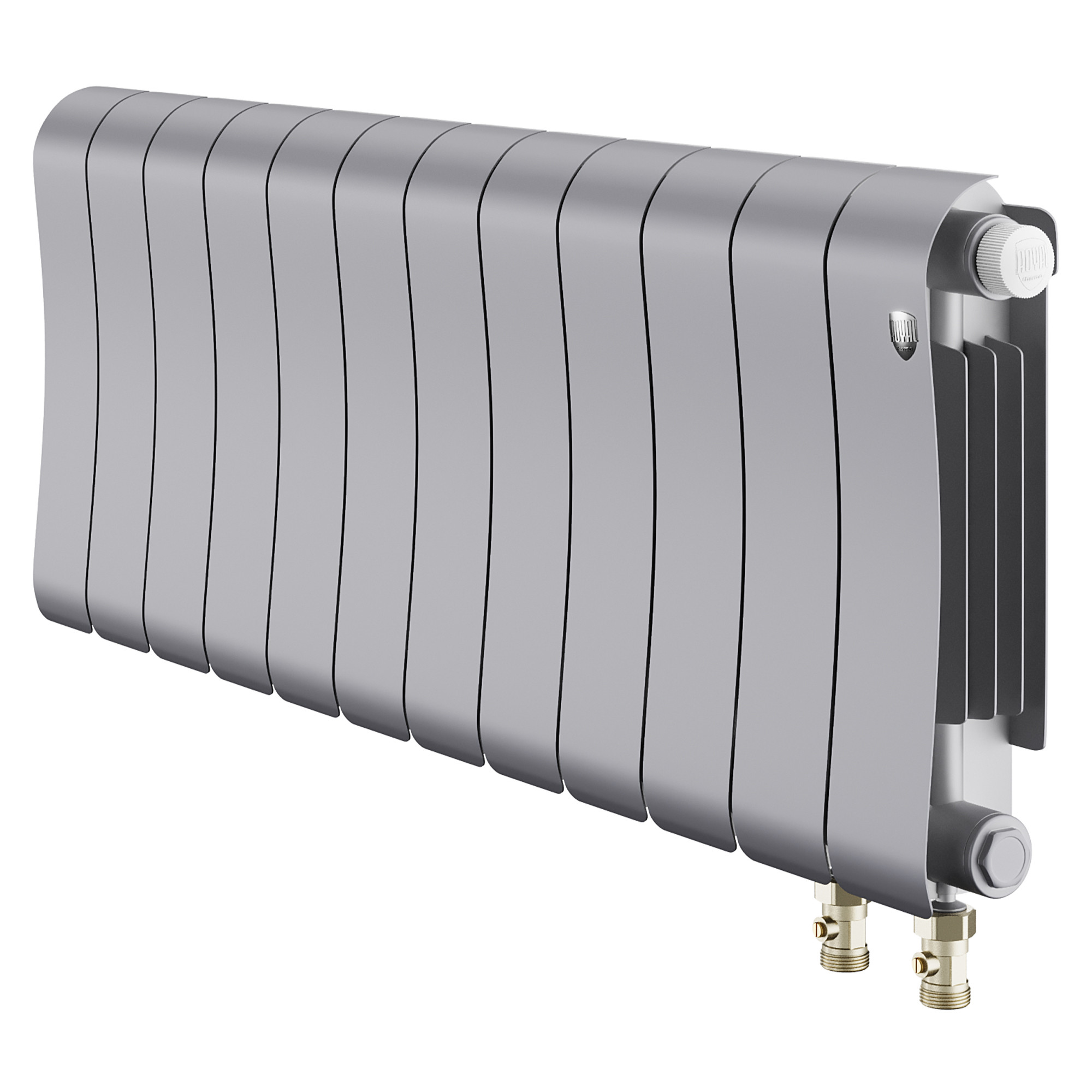 картинка Радиатор биметаллический Royal Thermo Infinity 300 Silver Satin VR80 12 секции 