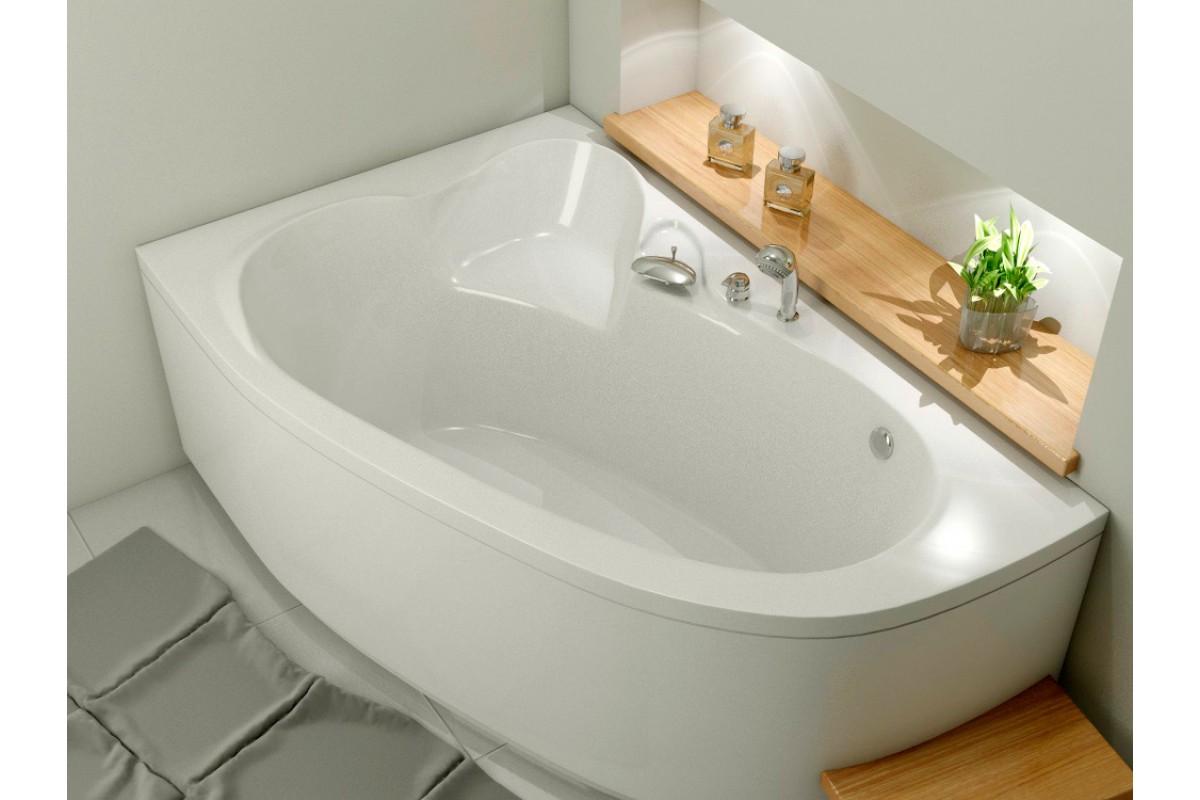картинка Акриловая ванна Relisan Ariadna L 135x95 с каркасом и слив-переливом 