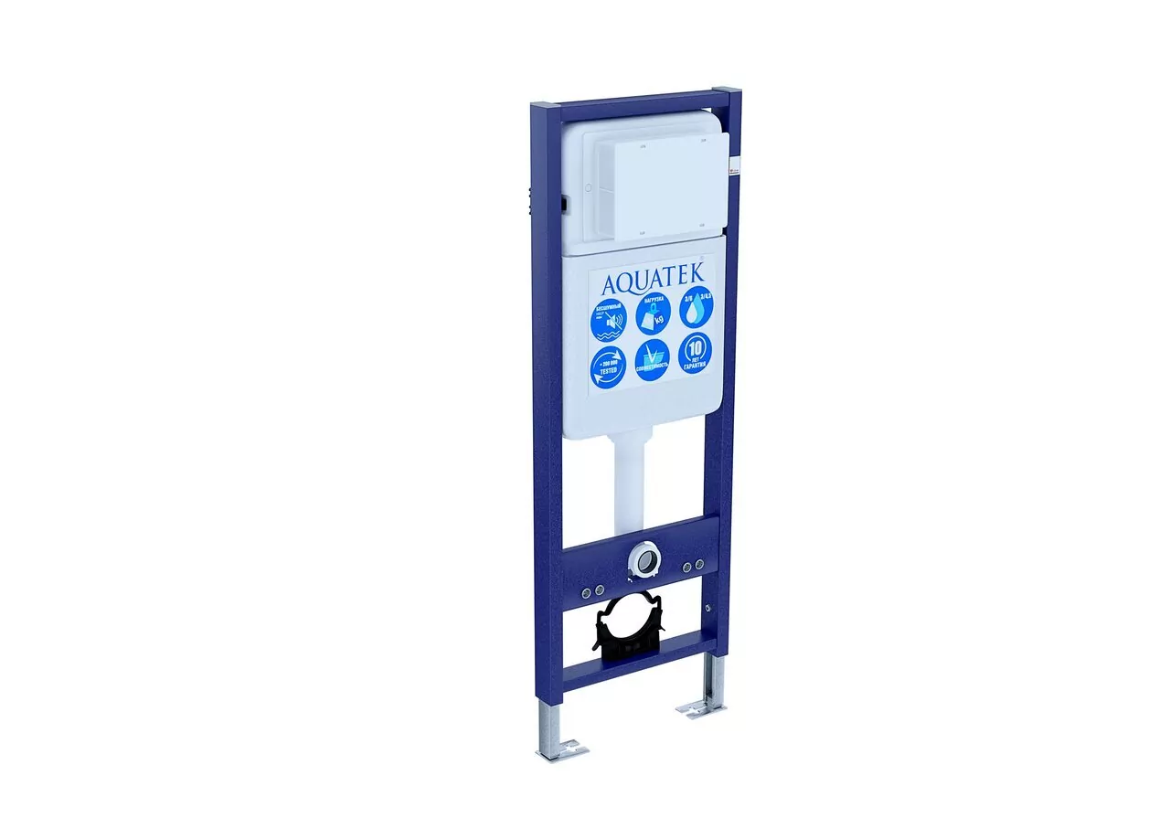 картинка Инсталляция для подвесного унитаза узкая Aquatek Standart 37 INS-0000017  1130х370х150 мм 