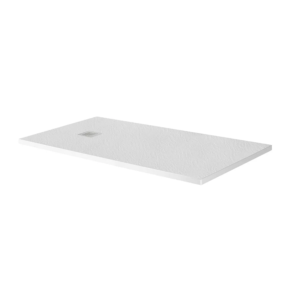 фото Душевой поддон из искусственного мрамора с сифоном BelBagno UNO TRAY-MR-UNO-AH-170/80-35-W-BO 
