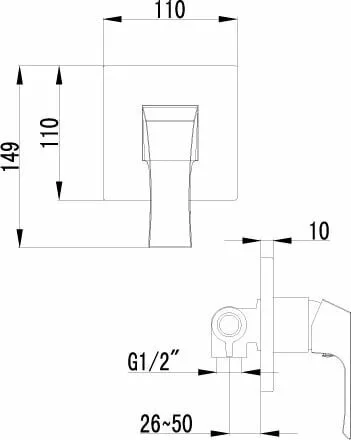 картинка Смеситель для душа Lemark Unit LM4523C 