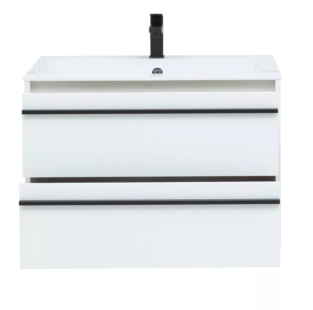 фото Тумба с раковиной Aquanet Lino 80 белый матовый арт. 00271947 
