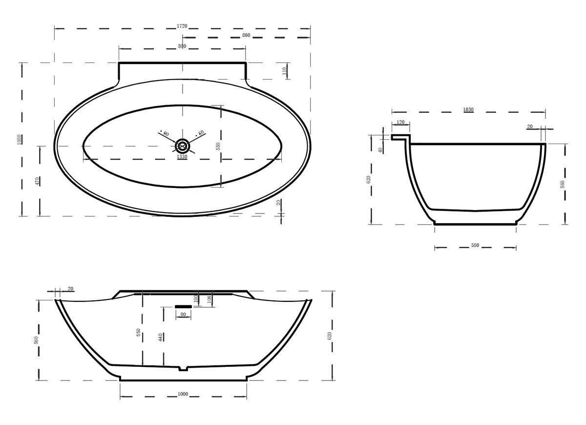 картинка Акриловая ванна Abber AB9237 