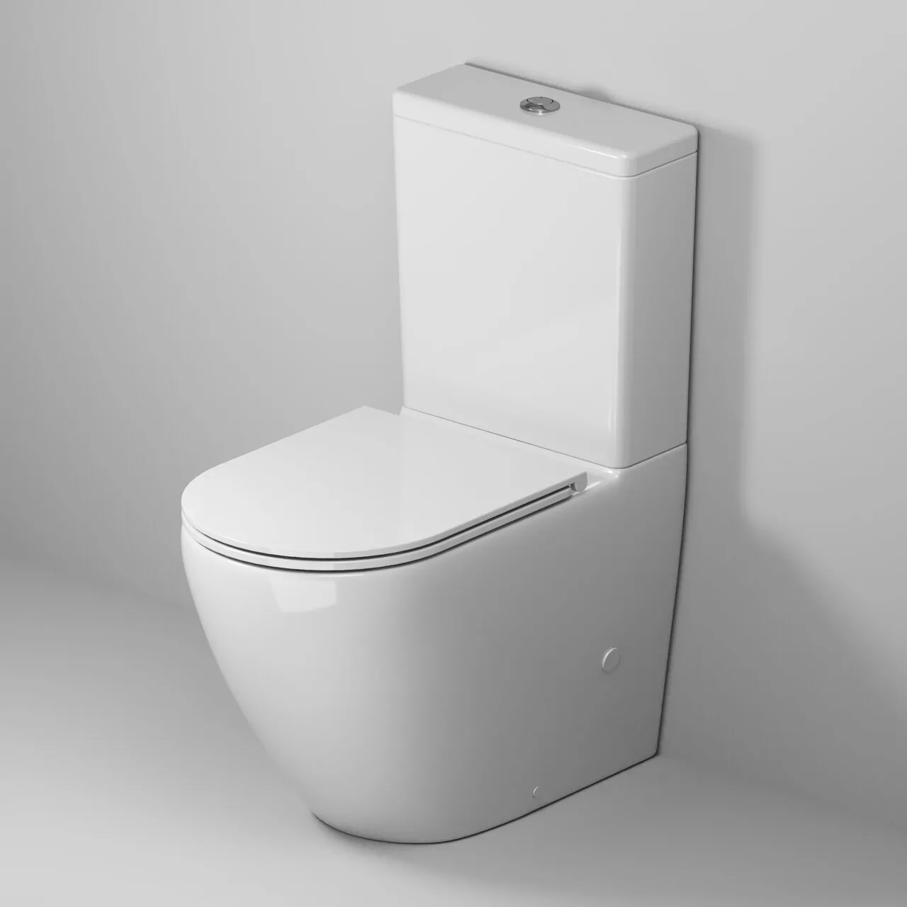картинка Унитаз Grossman GR-4407SQ 66х39х85,5 белый напольный безободковый торнадо с тонкой крышкой 