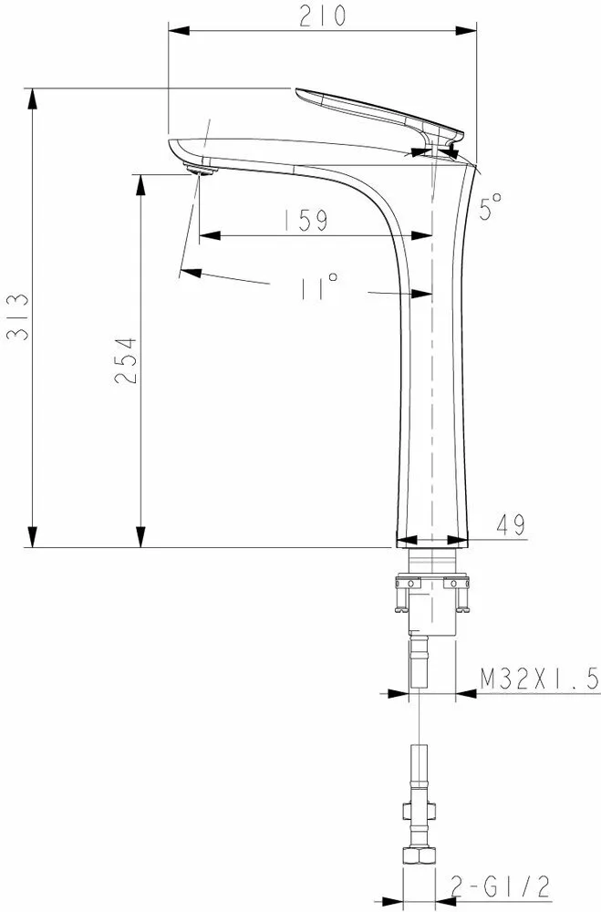 картинка Смеситель для раковины-чаши Lemark Bellario LM6809C 