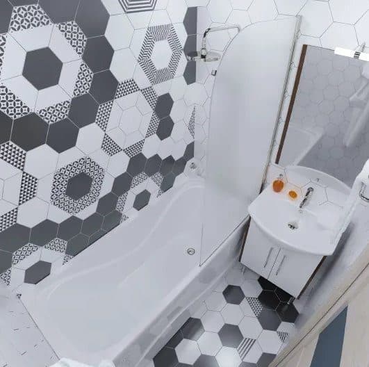 картинка Акриловая ванна Triton Стандарт 140x70 см с каркасом 