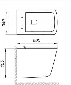 картинка Чаша для унитаза подвесного BelBagno Marmi BB052CHR