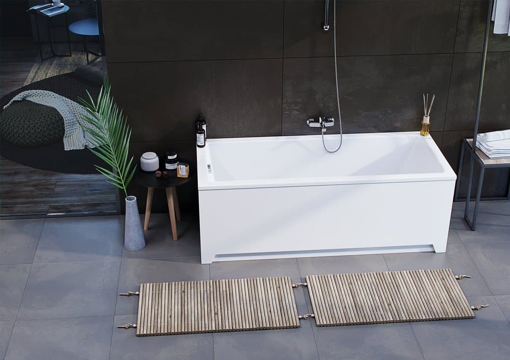 картинка Акриловая ванна Акватек Eco-friendly София прямоугольная 170х70 см пустая 
