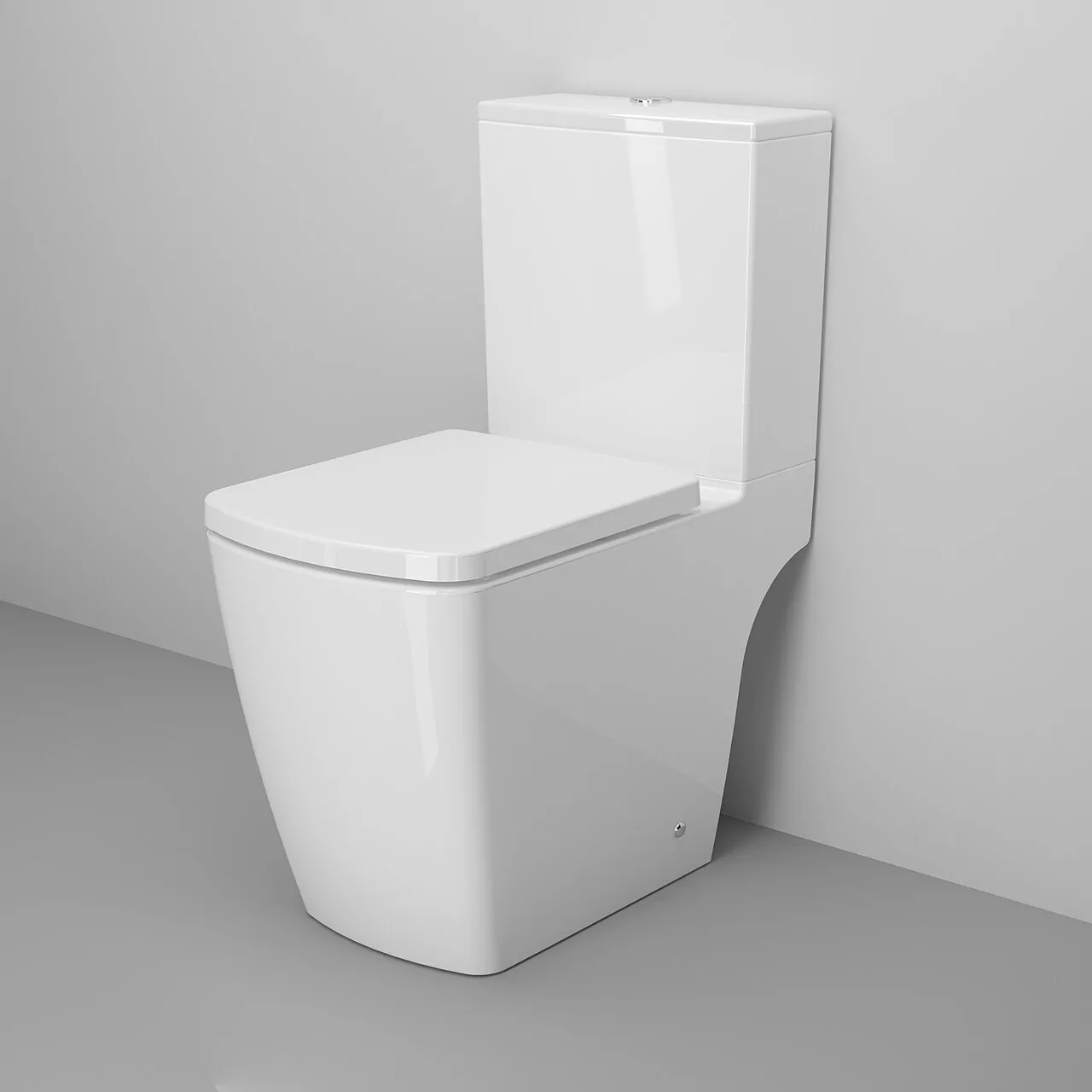 картинка Унитаз Ambassador Kingston 147K19002RS 620х360х810 напольный безободковый с тонкой крышкой 