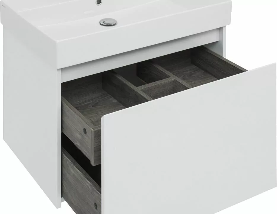фото Тумба с раковиной Aquanet Nova Lite 75 белый (1 ящик) арт. 00245243 