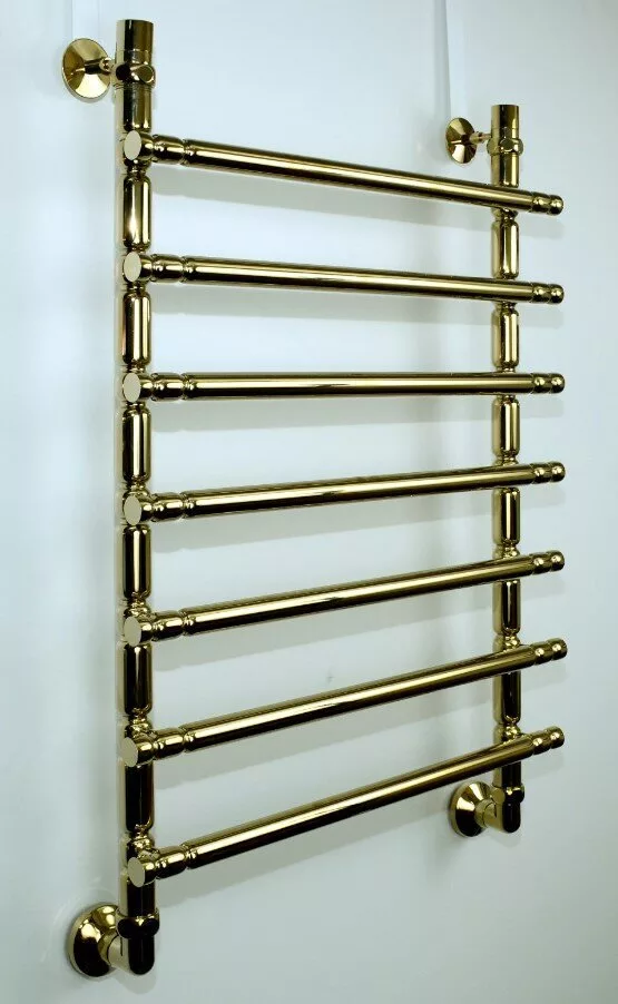 картинка Полотенцесушитель Двин Bubble3 100/50 1"-3/4"-1/2" Универсальный К3, Золотой хром (4627119334787) 