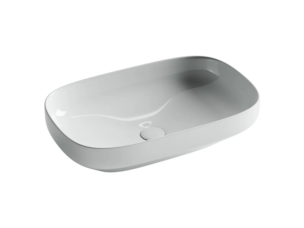 картинка Накладная раковина Ceramicanova Element CN5030 цвет белый 60х38 см 