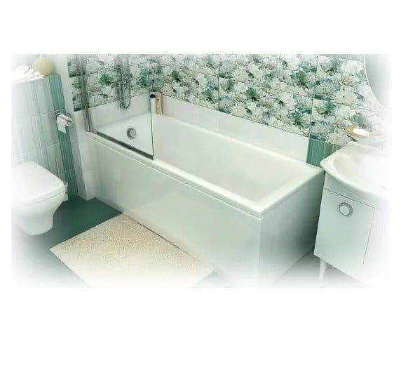 картинка Акриловая ванна Triton Джена 150 с ножками Triton Стандарт и слив-переливом Triton Стандарт ЕМ601TR 