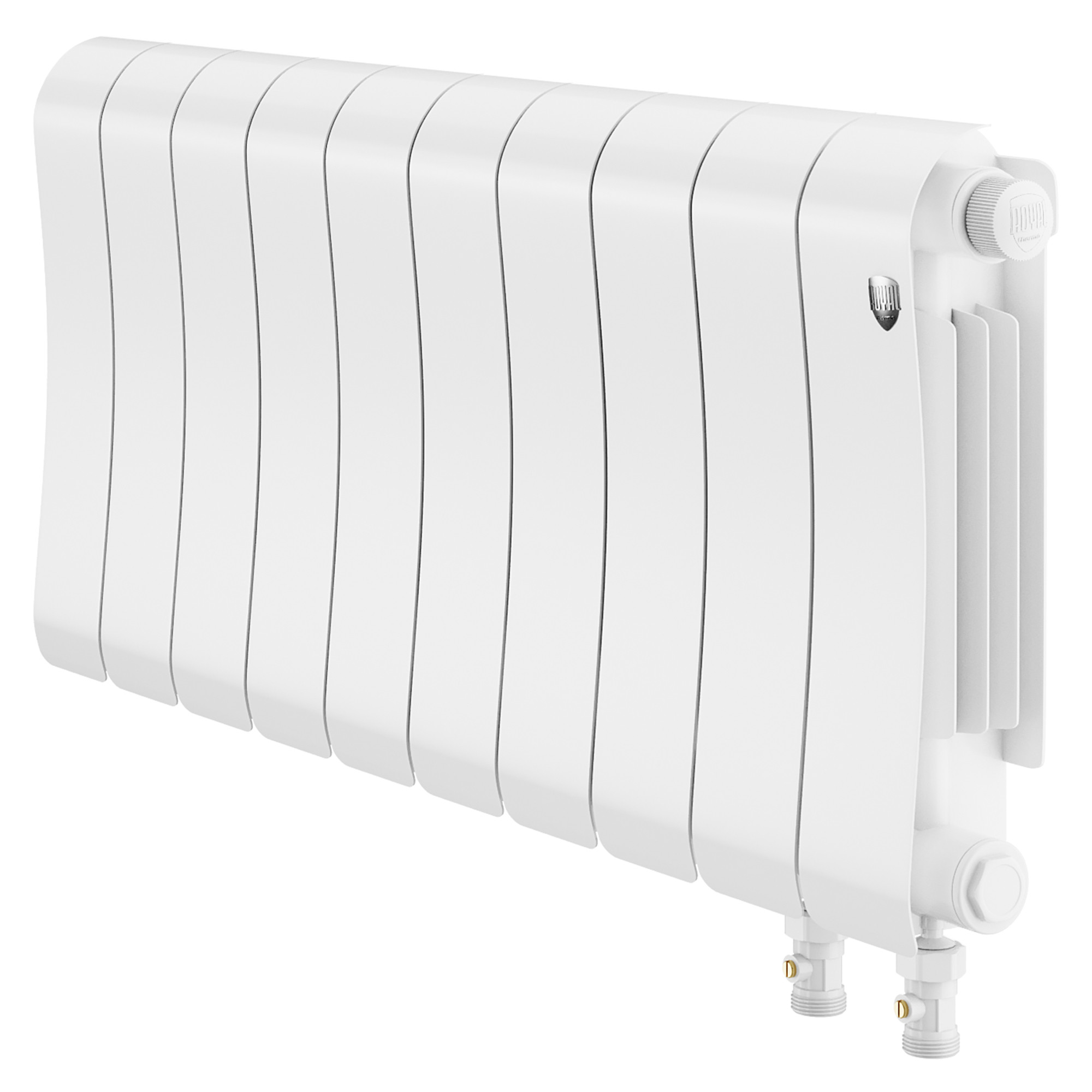 картинка Радиатор биметаллический Royal Thermo Infinity 300 Bianco Traffico VR80 10 секций 