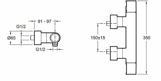 картинка Термостат Jacob Delafon Composed E73164-CP для душа 