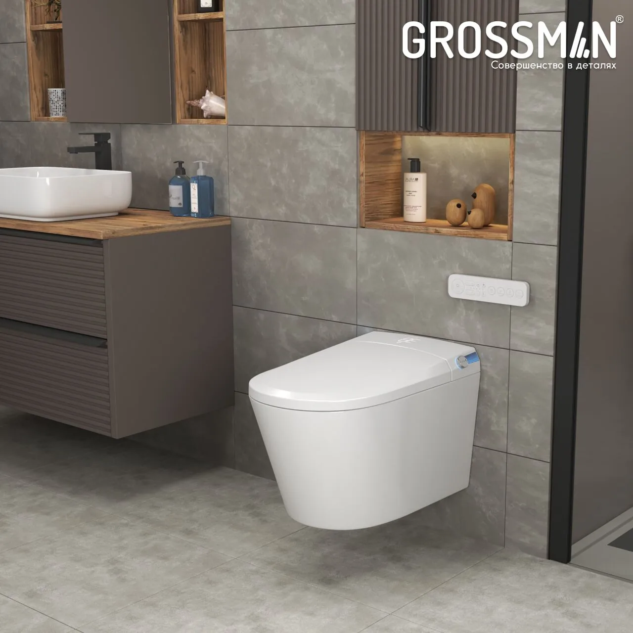 картинка Комплект 2 в 1 Grossman инсталляция 901.K31.01.000 и унитаз GR-5702 smart 