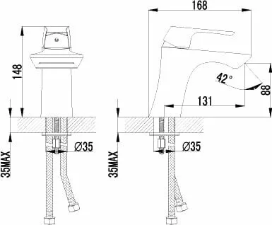 картинка Смеситель для раковины Lemark Unit LM4546C 