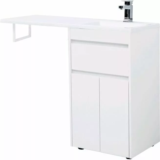 фото Тумба с раковиной Aquanet Токио 110 R белый (напольная, 1 ящик, 2 дверцы) арт. 00239207 