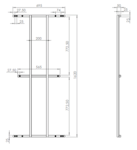 картинка Акриловая ванна Eurolux QWATRY 170x70 