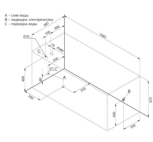 картинка Акриловая ванна Aquanet West 170x70 с ножками 00178682 