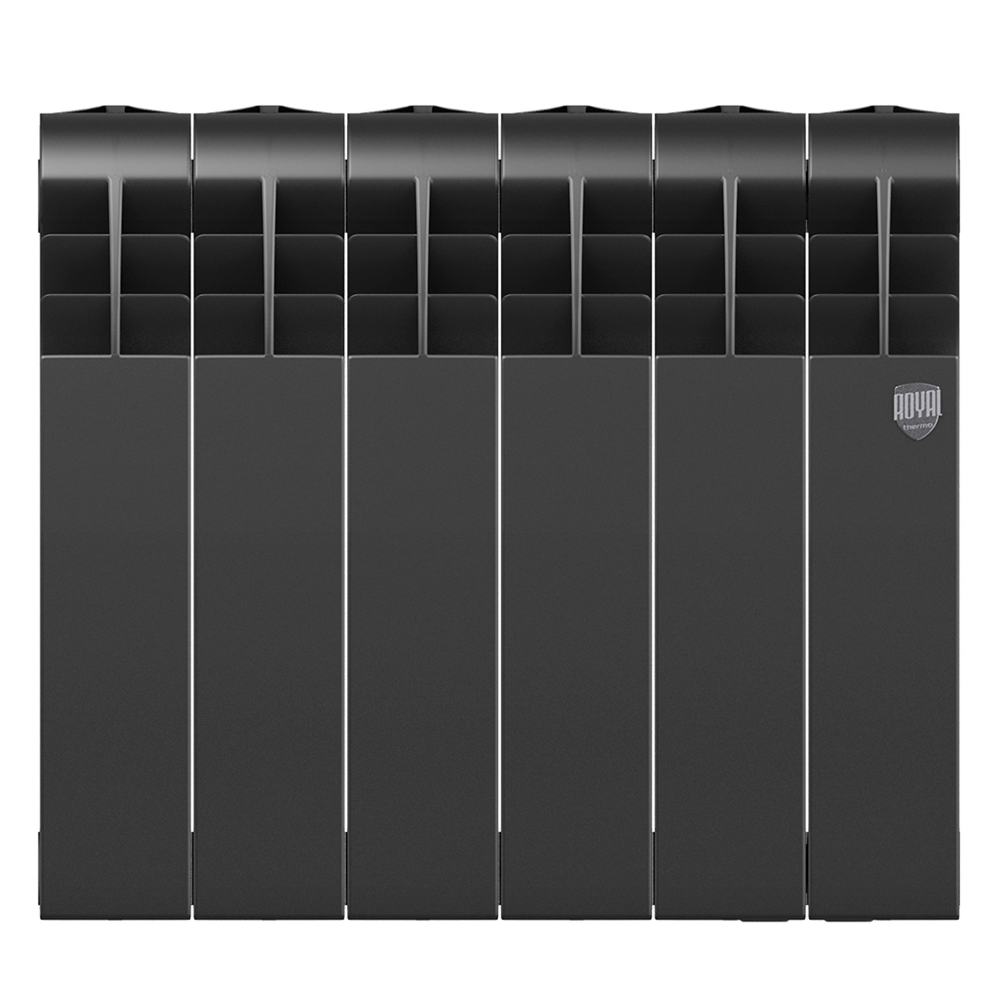 картинка Радиатор биметаллический Royal Thermo BILINER B 350 Чёрный 6 секций 