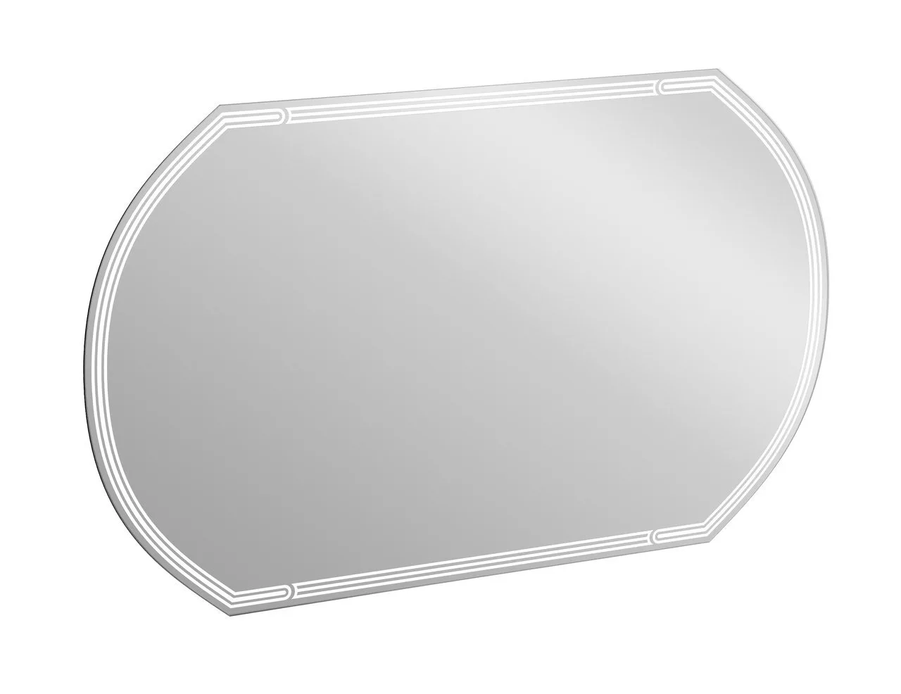 фото Зеркало Cersanit LED 090 design 100x60 с подсветкой с антизапотеванием овальное 