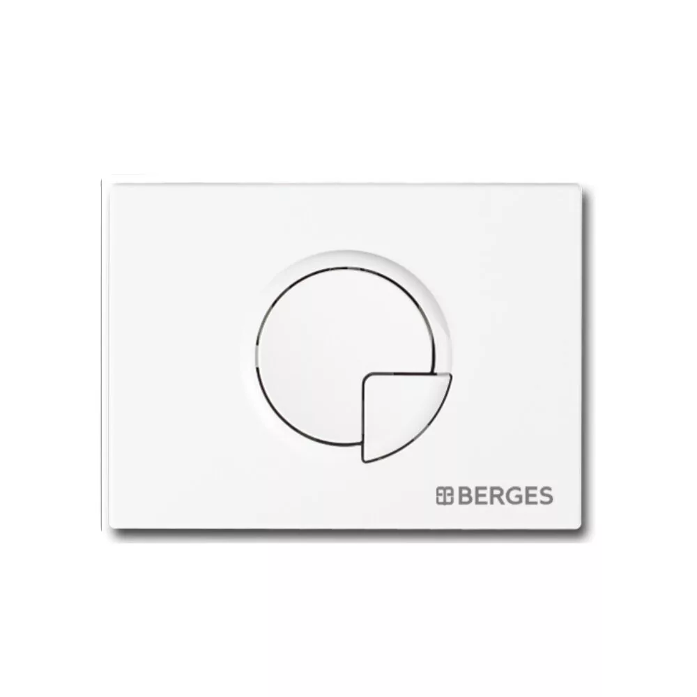картинка Кнопка BERGES для инсталляции NOVUM R4 Soft Touch белая 