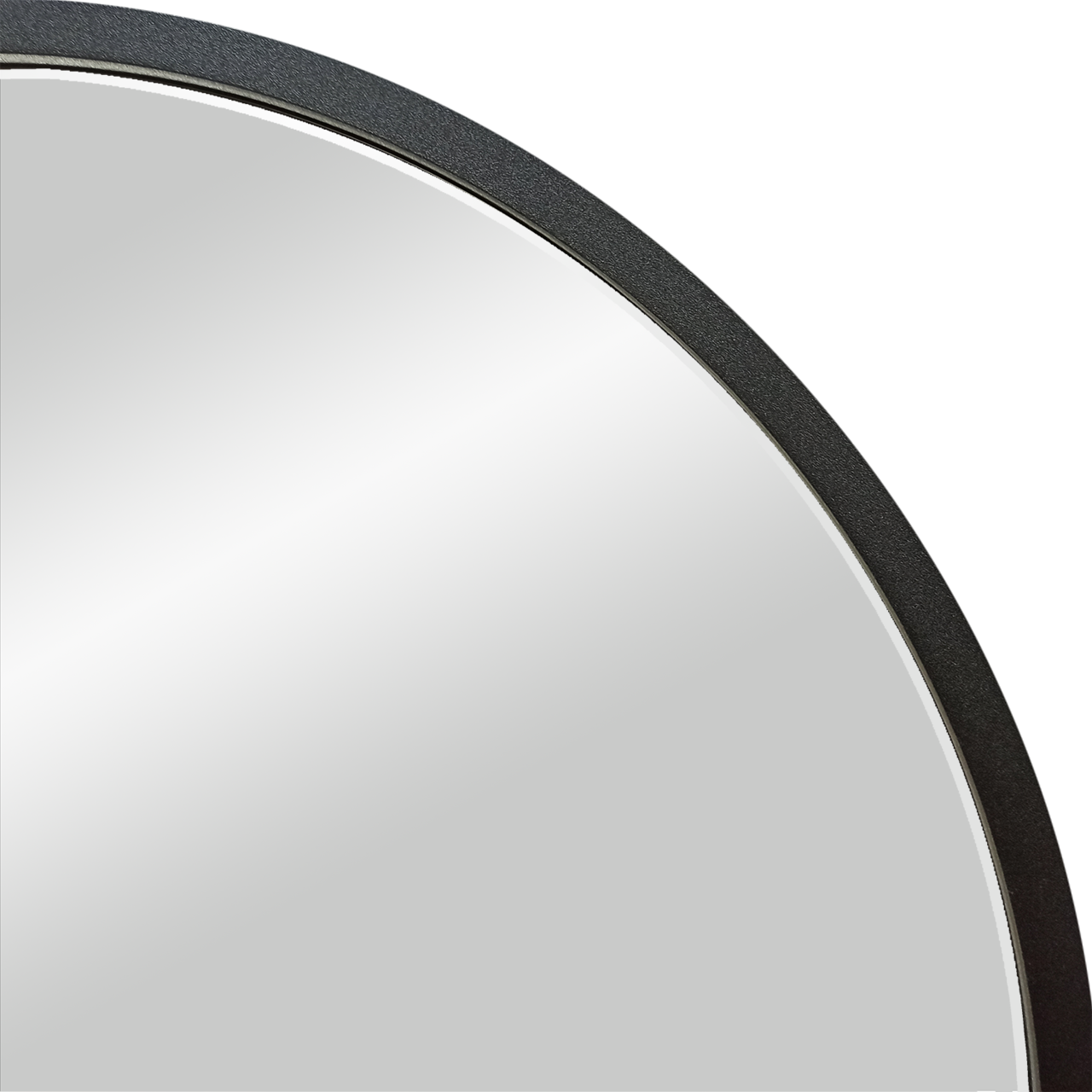 фото Зеркало Континент "Мун" черный D 600 в МДФ раме 