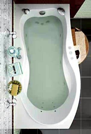 картинка Акриловая ванна Aquanet Borneo 170x90 L с каркасом 