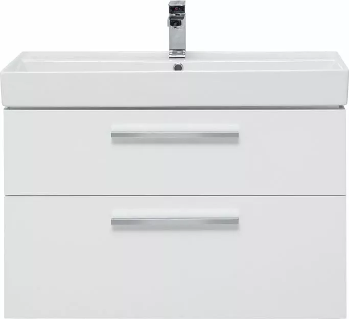фото Тумба с раковиной Aquanet Nova 90 белый (2 ящика) арт. 00245256 