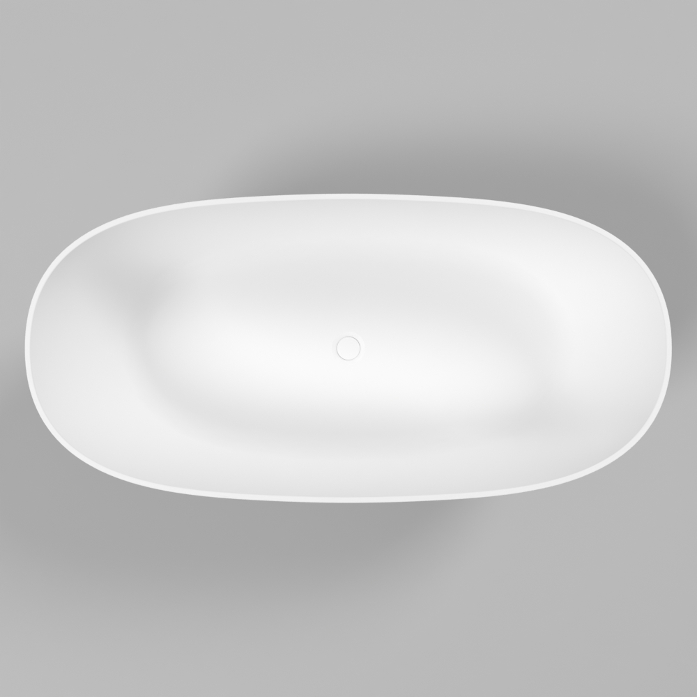 картинка Ванна WHITECROSS Onyx A 160x75 белый мат иск. камень 