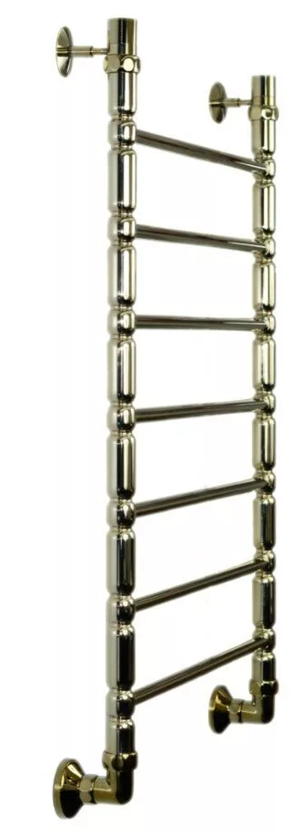 картинка Полотенцесушитель Двин Bubble1 60/50 1"-1/2" Универсальный К3, Золотой хром (4627119330482) 