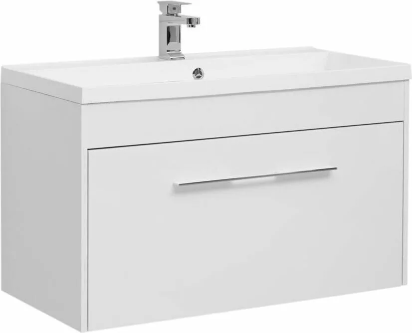 фото Тумба с раковиной Aquanet Августа 100 белый арт. 00287686 