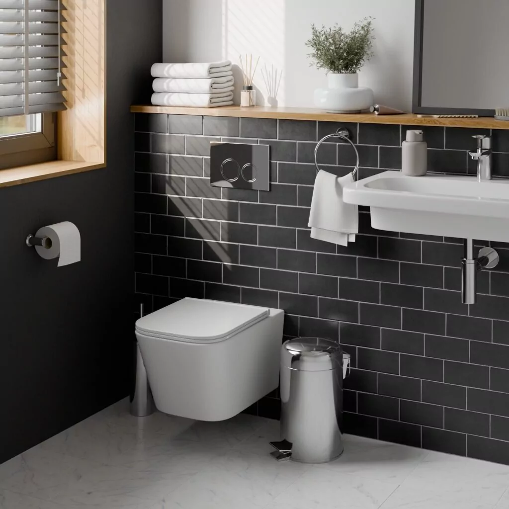 картинка Комплект 3 в 1 IBERICA BLANCA инсталляция с унитазом TOLEDO ALTO IB.TLA.231.1B1 клавишей хром глянцевый ESTI-O IB.B082.003.002 