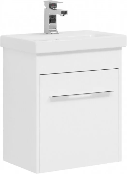 фото Тумба с раковиной Aquanet Августа 50 (Moduo Slim) белый арт. 00254069 