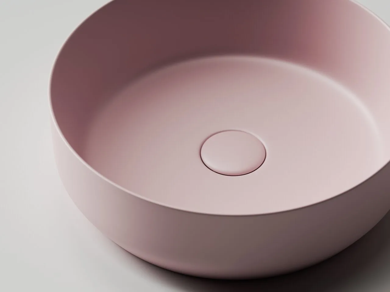 картинка Накладная раковина Ceramicanova Element CN6022MP цвет розовый матовый 39х39 см 