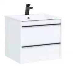 фото Тумба с раковиной Aquanet Lino 60 белый матовый арт. 00271943 
