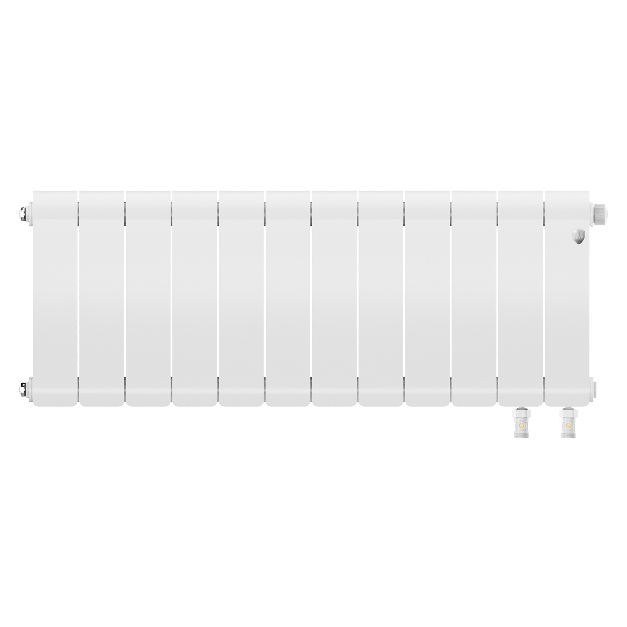 картинка Радиатор биметаллический Royal Thermo Infinity 300 Bianco Traffico VR80 12 секции 