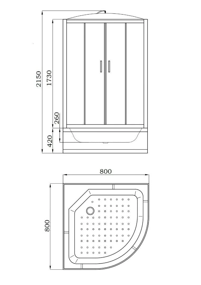 картинка Душевая кабина Parly EC821 