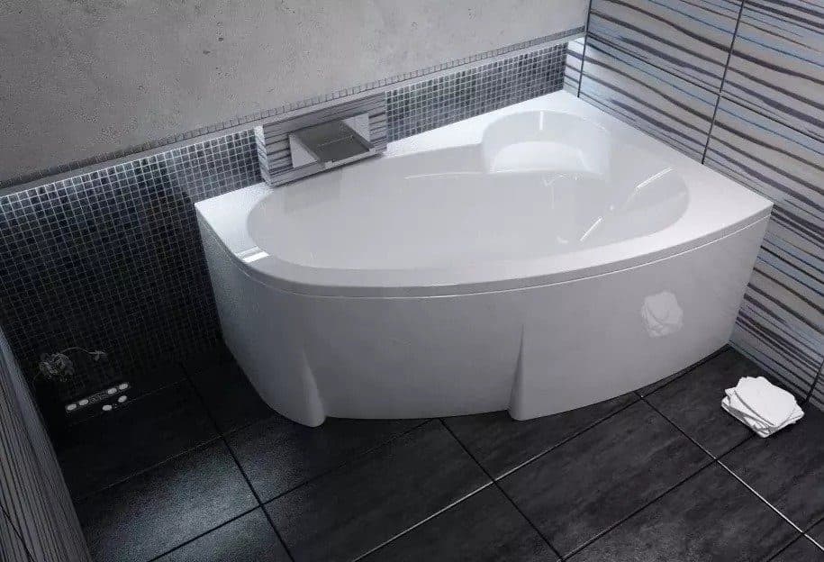 картинка Акриловая ванна Ravak Asymmetric 150 R с ножками CY44000000 