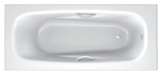 картинка Стальная ванна BLB Anatomica B75H handles с ручками BLB A00ACRFR и ножками BLB APMROS110 