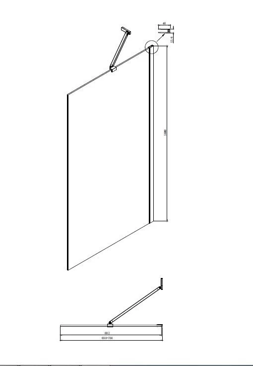 картинка Шторка для ванны Ambassador Bath Screens 16041102 