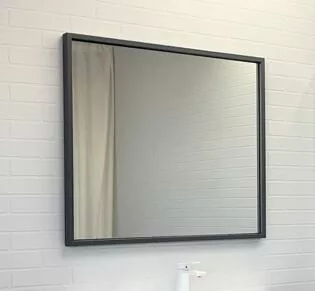 фото Зеркало Comforty Бредфорд-90 серый графит 