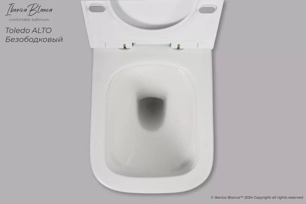 картинка Комплект 3 в 1 IBERICA BLANCA инсталляция с унитазом TOLEDO ALTO IB.TLA.231.1B1 клавишей черная глянцевая стекло CRYSTAL-R IB.B022.001.001 