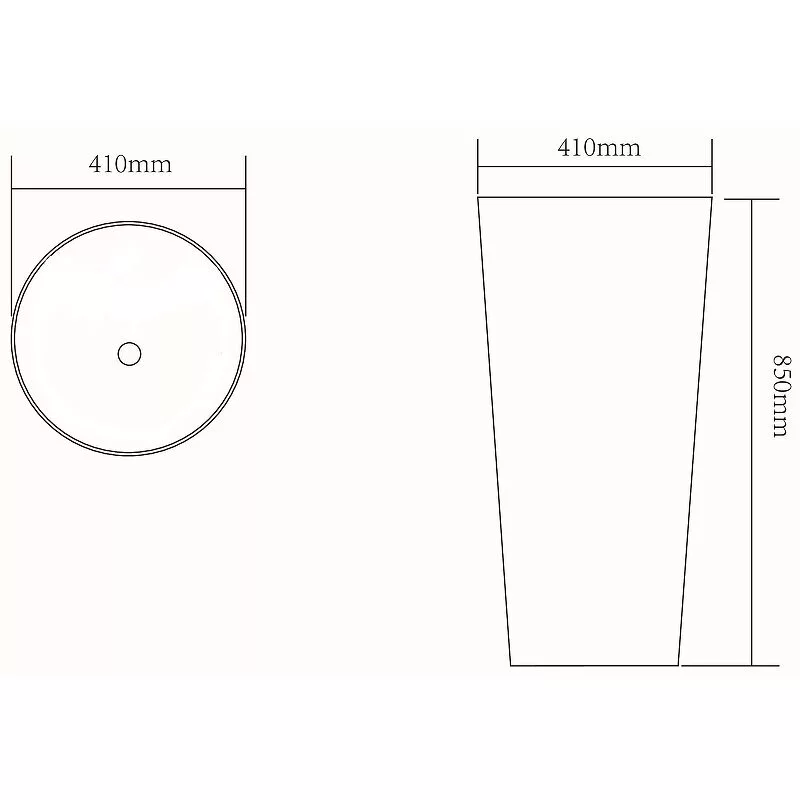 картинка Раковина керамическая SantiLine SL-4012MB 