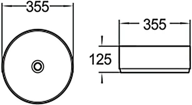 картинка Раковина керамическая SantiLine SL-1037 