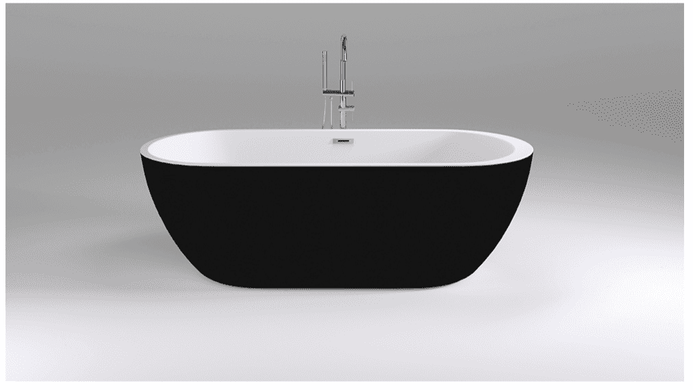 картинка Акриловая ванна Black&White Swan SB105 black 