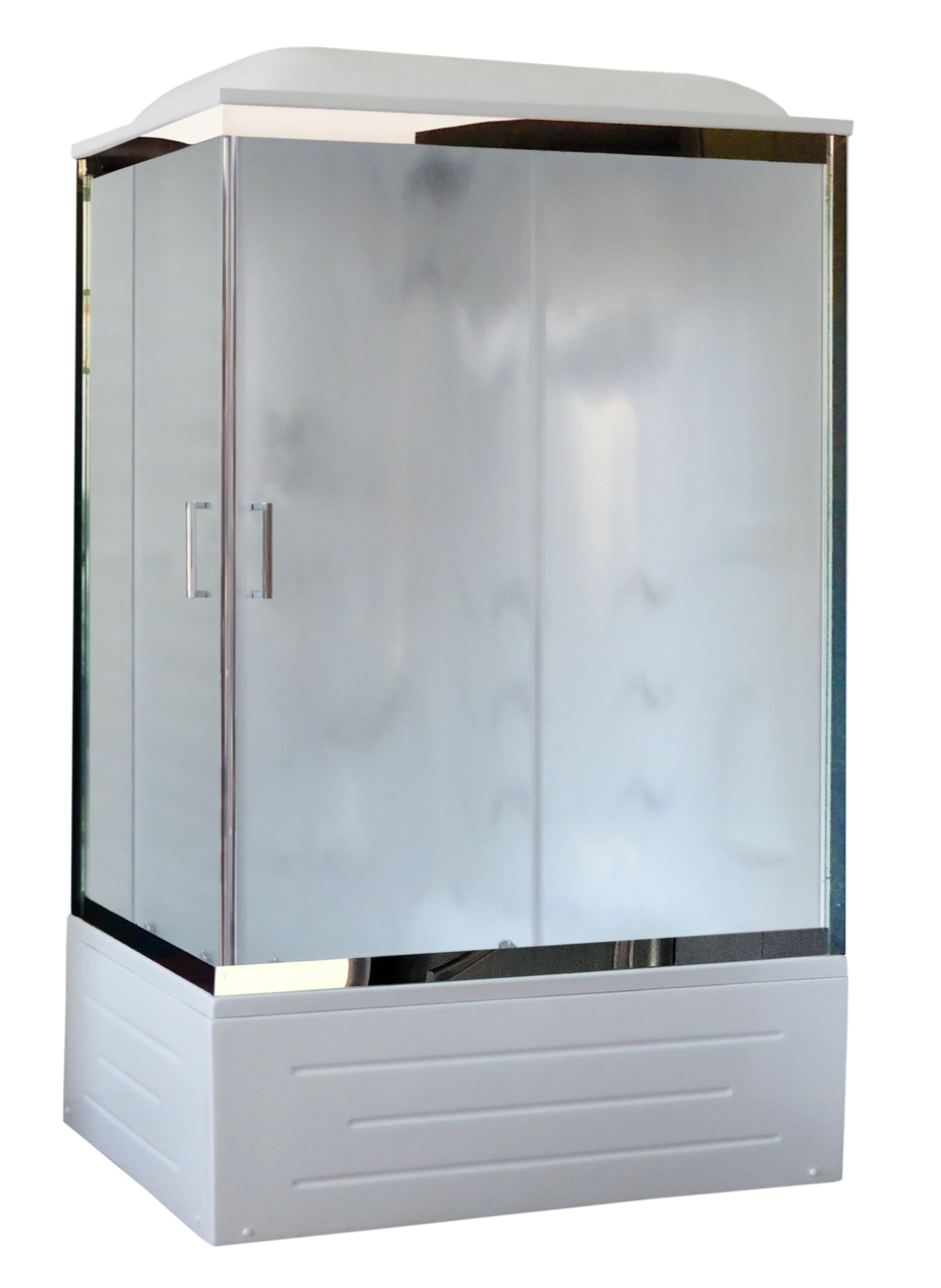 картинка Душевая кабина Royal Bath 8100BP2-M-CH (матовое) правая 100x80x217 