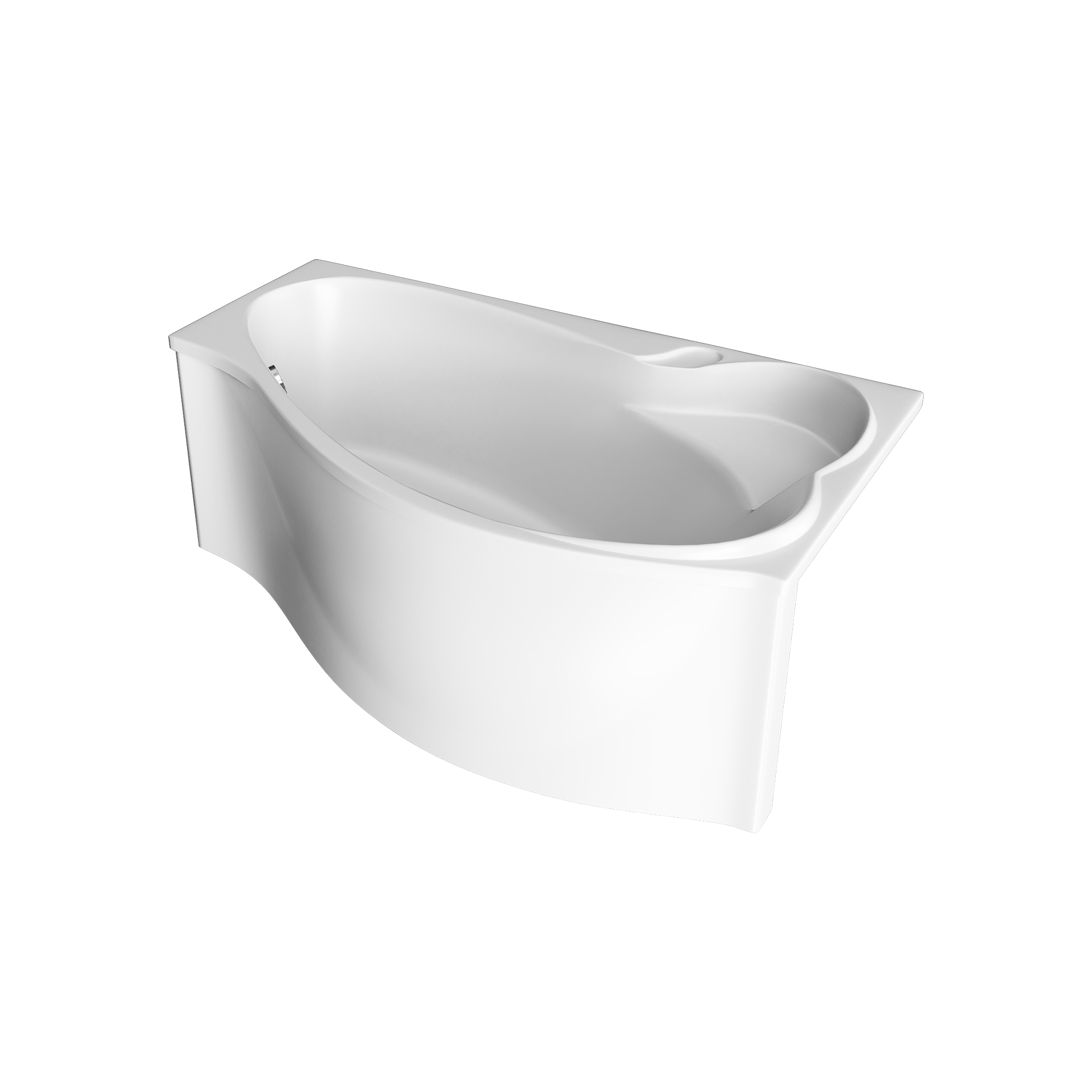 картинка Ванна Marka One GRACIA 160x95 R с каркасом и слив-переливом 